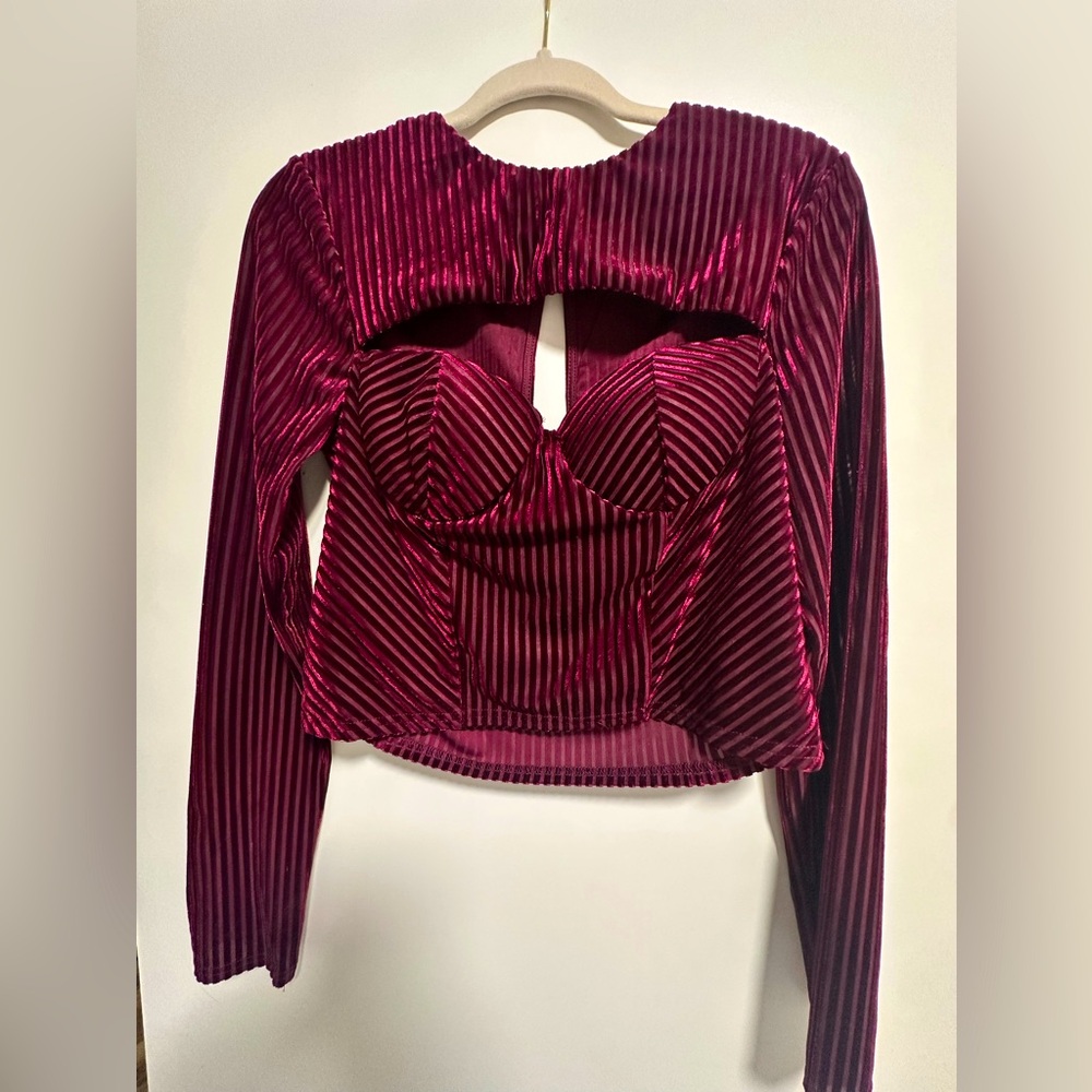 Lulus velvet top size medium